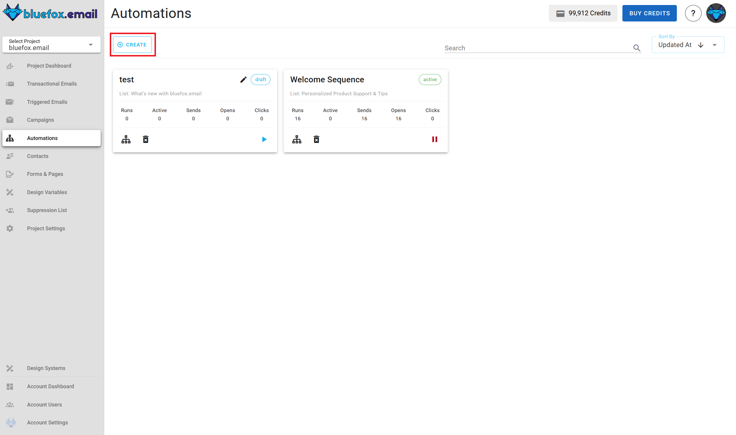 Automation creation form Icon