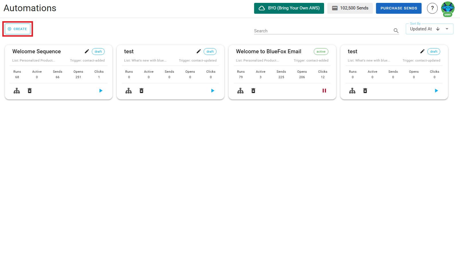 Automation creation form Icon