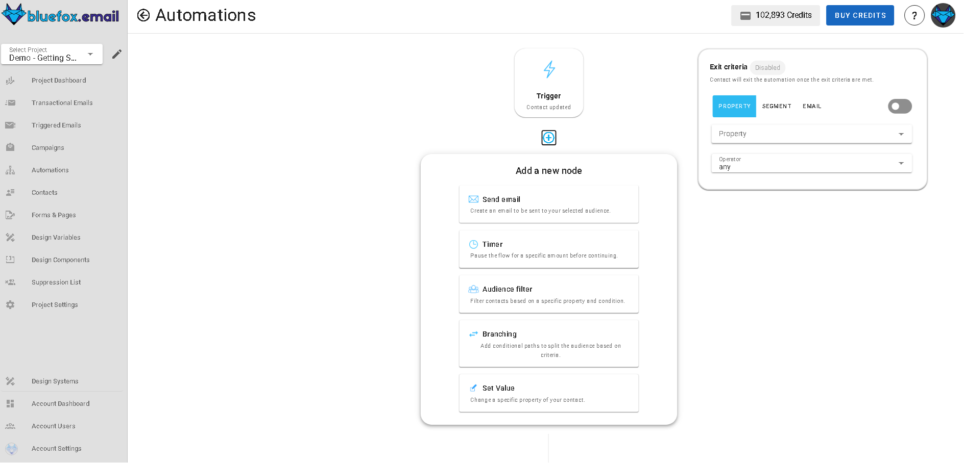 Automation node creation form Icon