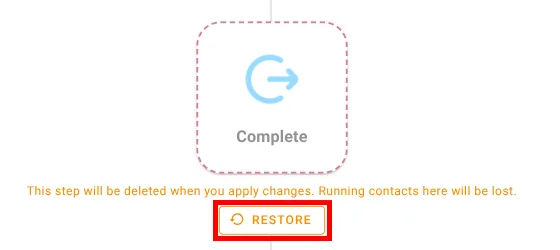 Automation deleted node Icon