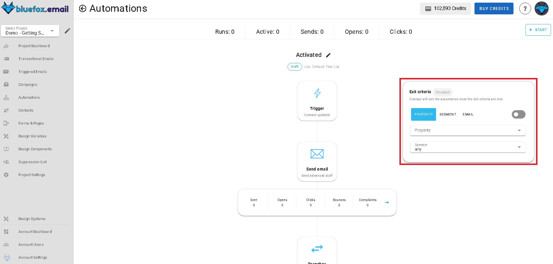 Automation node exit criteria card Icon