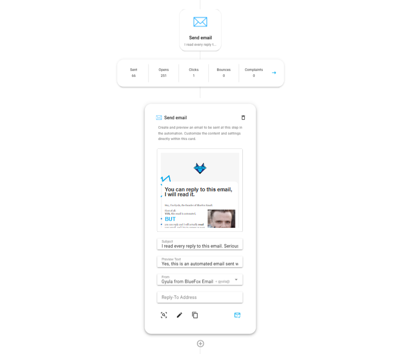 Automation node send card Icon