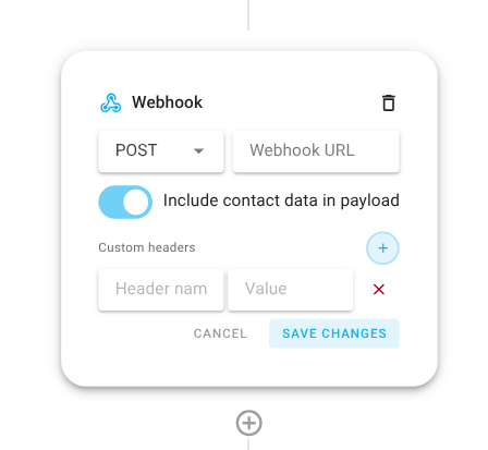 Automation node webhook card Icon